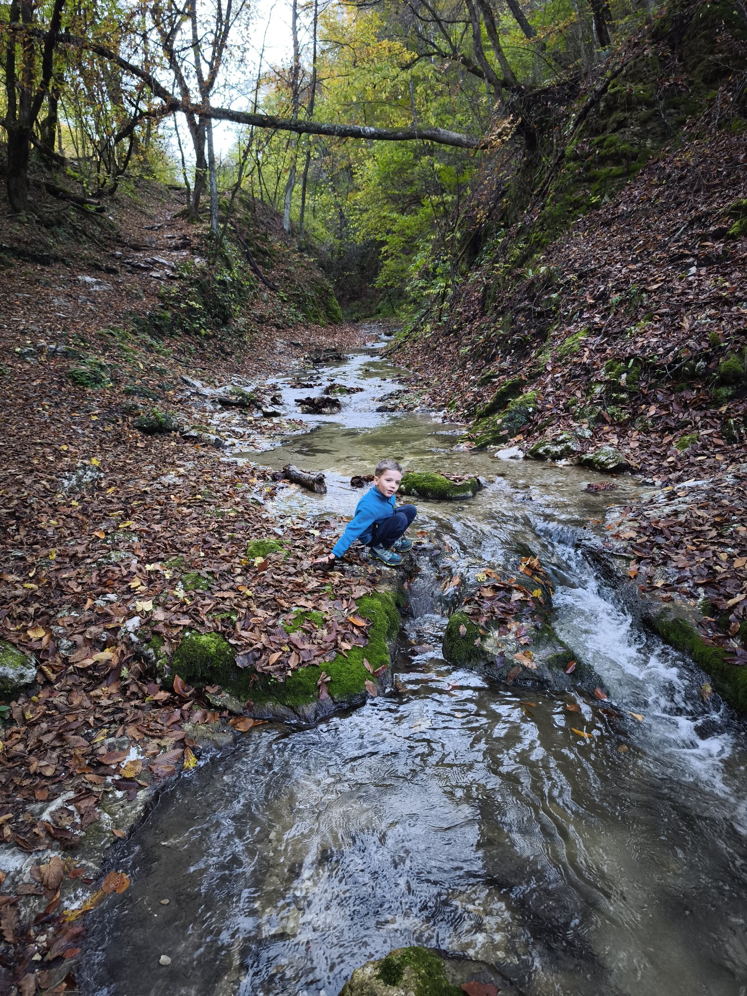 The river followed to reach the cave
